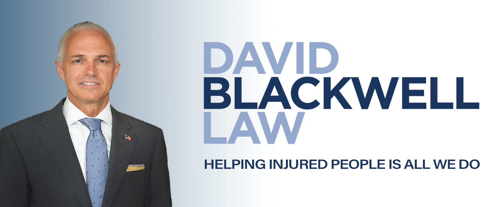 a banner for David Blackwell Law
